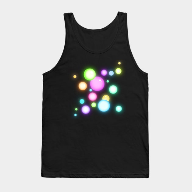 Magical Colorful Glowy Orbs Tank Top by KelseyLovelle